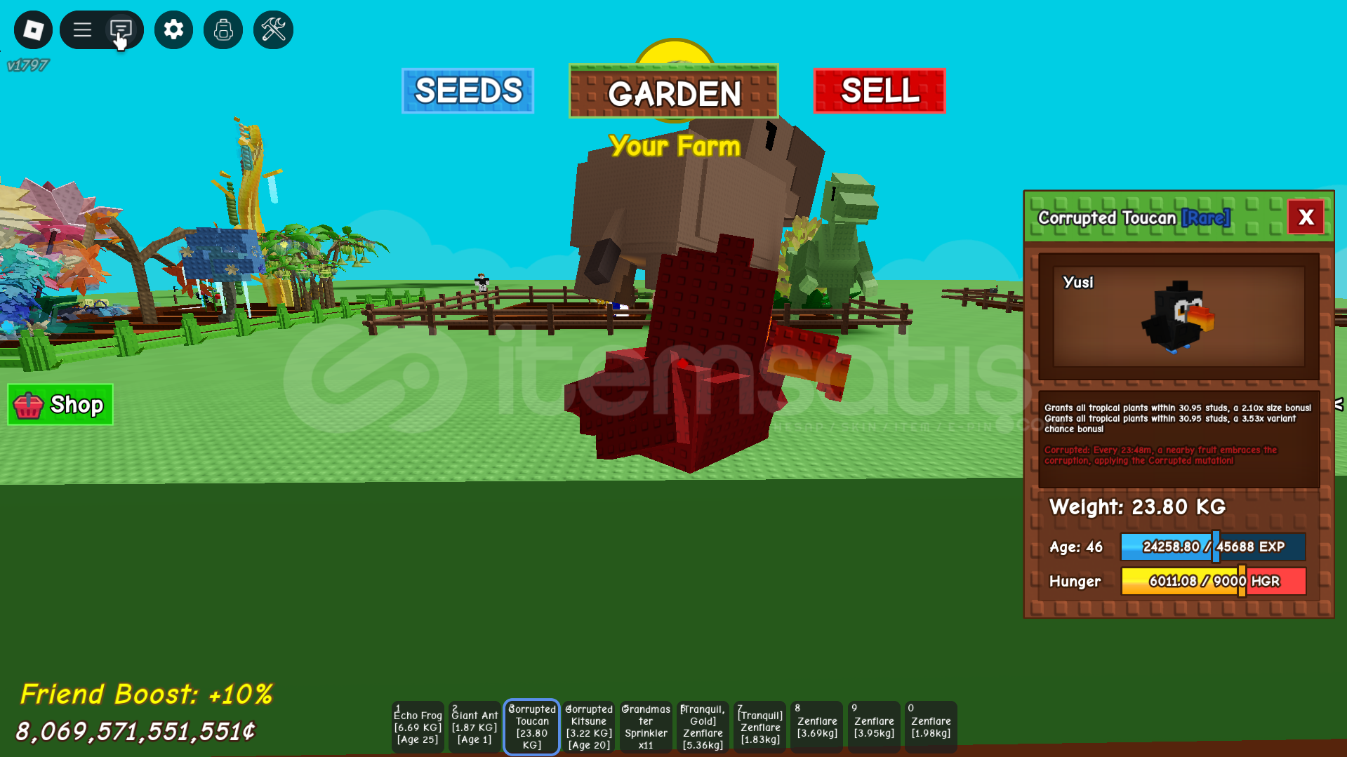 SEMI HUGE TOUCAN GROW A GARDEN SEMI HUGE TOUCAN GROW A GARDEN