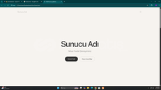 Serverınız için ÖZELLEŞTİRİLMİŞ WEB Sitesi v5