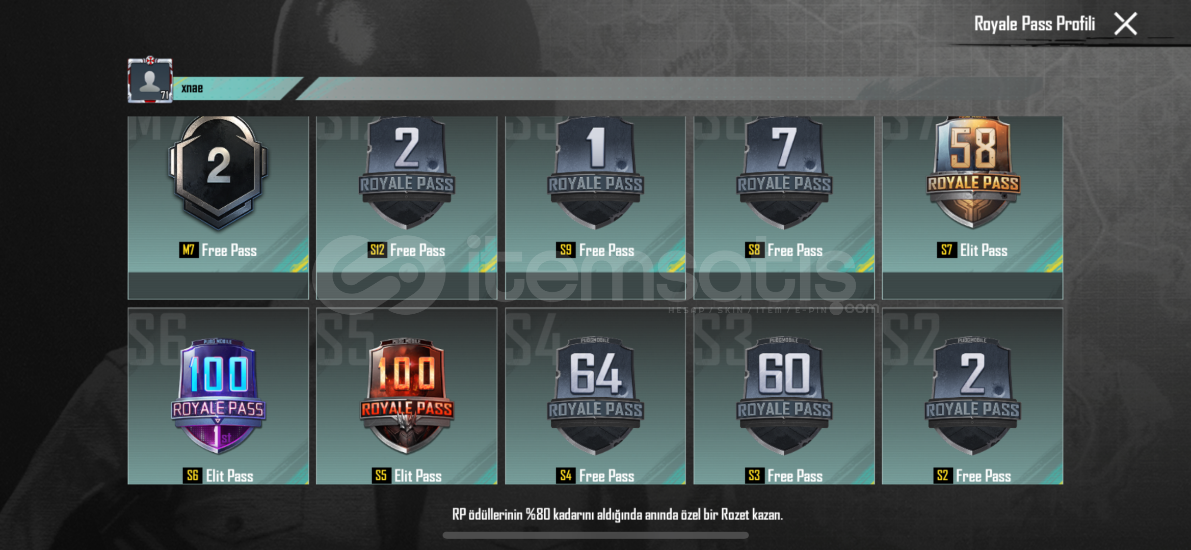 Sezon 5-6 Rp full eski sezon hesap Sezon 5-6 Rp full eski sezon hesap