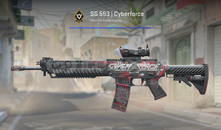 SG 553 | Cyberforce (STİCKERLI Görevde Kul.)