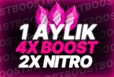 #⭐4X BOOST 2X NITRO⭐AYLIK NİTRO