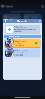 #2563 2 Adet Başlangıç Hesabı+4 Level İttifak