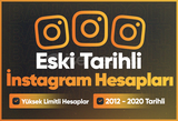 #YÜKSEK LİMİT Eski Tarihli İnstagram Hesapları