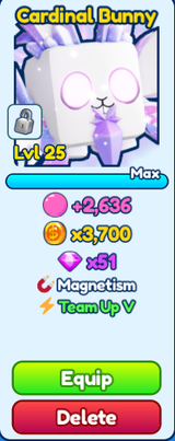 Shiny Cardinal Bunny (Team Up V)