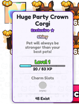 SHİNY Huge Party Crown Corgi PS99 (EN UCUZ)