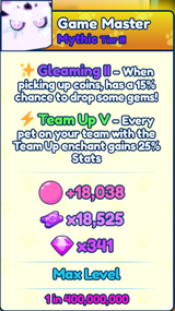 shiny mythic game master bgsi (team up 5) 