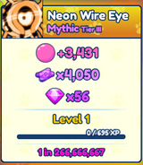 Shiny Mythic Neon Wire Eye Bubble gum inf