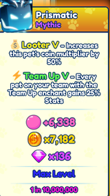 shiny mythic prismatic bgsi (team up 5)