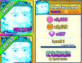 Shiny Secret Man Face Overlord BGSİ