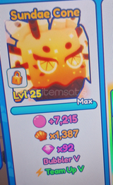 Shiny sundae cone (team up V ve Buble V)