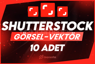 Shutterstock 10 Adet Görsel/Vektör - Premium