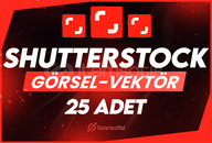 Shutterstock 25 Adet Görsel/Vektör