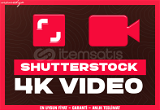 ShutterStock 4K Video - 1 Adet