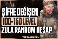 Şifre Değişen 100-150 LVL ZULARANDOM HESAP
