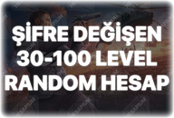 ZULA 30-100 LEVEL RANDOM HESAP 