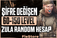 ŞİFRE DEĞİŞEN 60-155 LEVELGARANTİ RANDOM HESAP