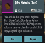 Şifre Mektubu (Sarı) 