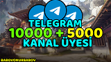 ⭐SIKINTISIZ⭐ 10000 + 5000 TELEGRAM GERÇEK ÜYE