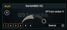 SINIRSIZ +6 KARAMBİT 