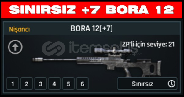 SINIRSIZ +7 BORA 12 SINIRSIZ +7 BORA 12