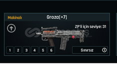 SINIRSIZ +7 GROZA Gönderim NADIR