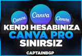 ⚡Canva Pro Sınırsız + Kendi Hesabınıza