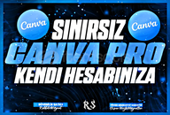 Sınırsız | Canva Pro Kendi Hesabınıza +Garanti
