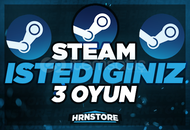  ⚡ 7/24 OTO | STEAM İSTEDİĞİNİZ 3 OYUN 