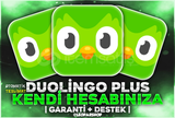 ⭐Kendi Hesabınıza⭐Sınırsız Erişim Duolingo Plus