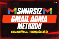 SINIRSIZ GMAİL HESABI AÇMA⚡METHOD⚡