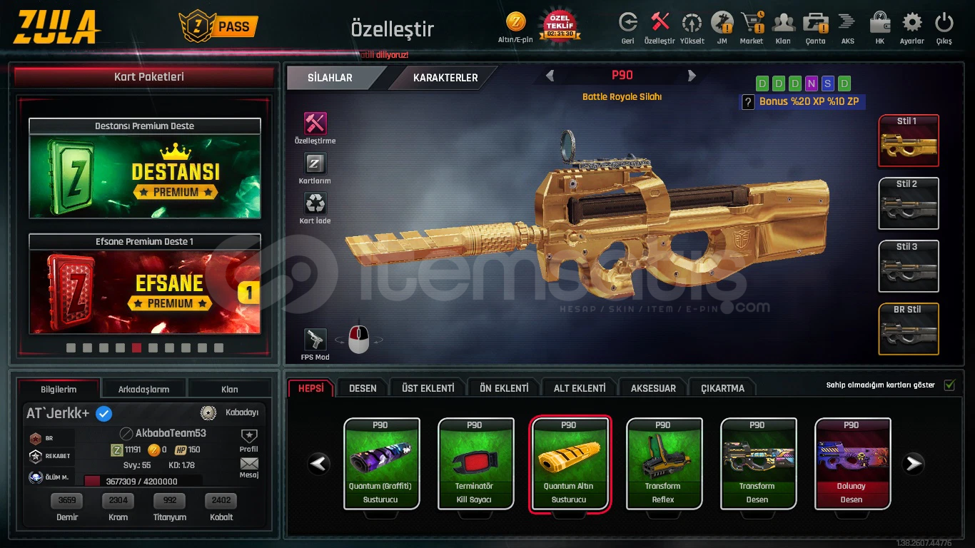 SINIRSIZ P90 SINIRSIZ P90