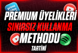 ⭐SINIRSIZ PREMİUM⭐ ÜYELİK METHODU⭐