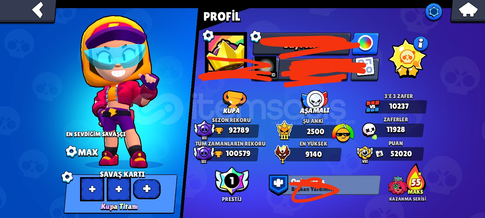 ⭐KUPA TİTANI + 28 35 RANK 350+ KOSTÜM⭐ ⭐KUPA TİTANI + 28 35 RANK 350+ KOSTÜM⭐