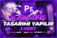 SİZE İLAN AFİŞ TASARIMI YAPABİLİRİM 1 ADET