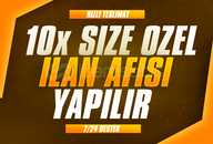 ⭐️[SİZE ÖZEL] 10x İlan Afişi Tasarımı ⭐️