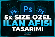 ⭐️[SİZE ÖZEL] 5x İlan Afişi Tasarımı ⭐️
