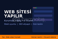 Size özel profesyonel web sitesi (kurumsal/blog)