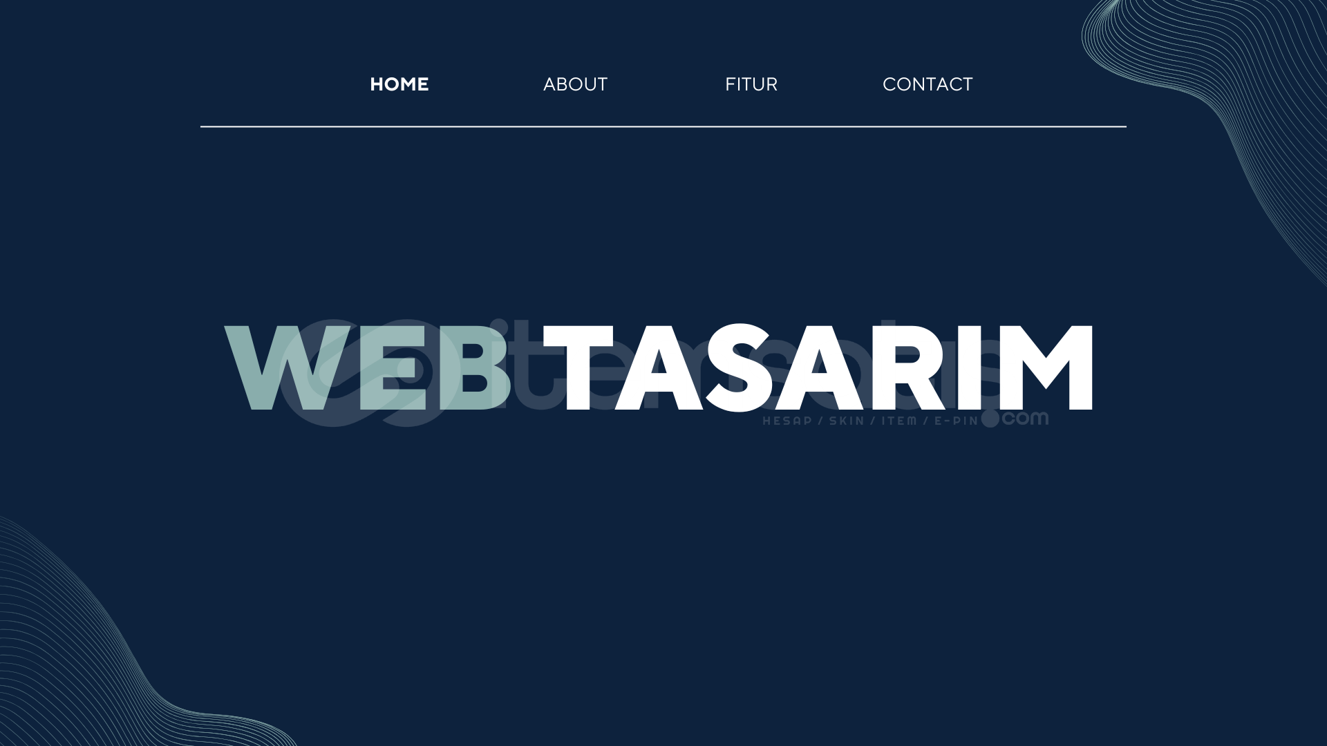 SİZE ÖZEL WEB SİTESİ YAPILIR SİZE ÖZEL WEB SİTESİ YAPILIR