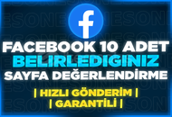 ⭐[SİZİN BELİRLEDİĞİNİZ] 10 ADET FB SAYFA YORUM