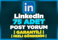 ⭐[SİZİN BELİRLEDİĞİNİZ] LİNKEDİN 75 POST YORUM