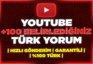 ⭐[SİZİN BELİRLEDİĞİNİZ] YOUTUBE TÜRK 100 YORUM⭐