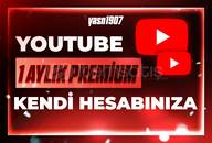 ✅️Sizin hesabınıza 1 aylık yotube premium✅️