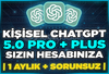 ⭐️(SİZİN HESABINIZA) CHATGPT PLUS + 5.0 Pro⭐️