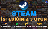 ⭐SİZİN SEÇTİĞİNİZ 3 OYUN + GARANTİ + 7/24 OTO⭐