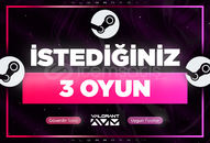 ⭐SİZİN SEÇTİĞİNİZ 3 OYUN + GARANTİ + 7/24 OTO⭐