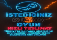 ⭐SİZİN SEÇTİĞİNİZ 3 OYUN + GARANTİ + 7/24 OTO⭐