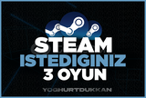 ⭐SİZİN SEÇTİĞİNİZ 3 OYUN + GARANTİ + 7/24 OTO⭐