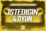 ⭐️SİZİN SEÇTİĞİNİZ 4 OYUN + GARANTİ + 7/24 OTO⭐