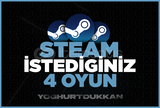 ⭐SİZİN SEÇTİĞİNİZ 4 OYUN + GARANTİ + 7/24 OTO⭐