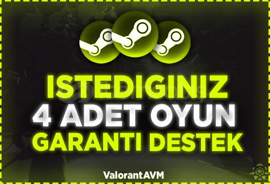 ⭐SİZİN SEÇTİĞİNİZ 4 OYUN + GARANTİ + 7/24 OTO⭐ ⭐SİZİN SEÇTİĞİNİZ 4 OYUN + GARANTİ + 7/24 OTO⭐